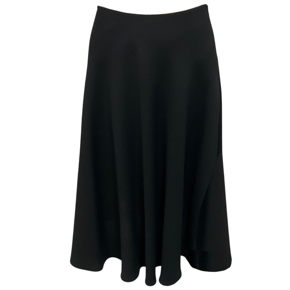 PRADA BLACK 2013 FLARED CREPE SKIRT - Picture 1 of 6